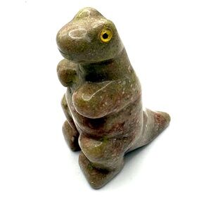Unakite Crystal Dinosaur Carving 2.5”